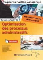 Couverture du livre « Optimisation des processus administratifs bts1 sam » de Bousquet-Casasola... aux éditions Fontaine Picard