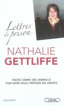 Couverture du livre « Lettres de prison » de Nathalie Gettliffe aux éditions Michel Lafon