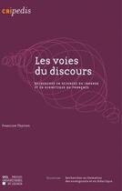 Couverture du livre « Les Voies Du Discours » de Thyrion F aux éditions Pu De Louvain