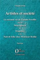 Couverture du livre « Artistes et société » de Claude Prin aux éditions Orizons