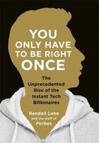 Couverture du livre « You Only Have To Be Right Once » de Lane Randall aux éditions Penguin Books Ltd Digital