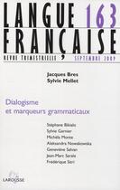 Couverture du livre « Dialogisme et marqueurs grammaticaux » de  aux éditions Armand Colin