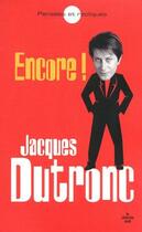 Couverture du livre « Encore ! pensées et répliques » de Jacques Dutronc aux éditions Le Cherche-midi