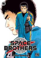 Couverture du livre « Space brothers Tome 16 » de Chûya Koyama aux éditions Pika