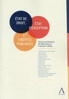 Couverture du livre « État de droit, état d'exception et libertés publiques » de Francoise Tulkens et Saba Parsa aux éditions Anthemis
