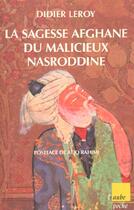 Couverture du livre « Les fabuleuses histoires du mollah nasreddin » de Didier Leroy aux éditions Editions De L'aube