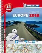 Couverture du livre « Europe 2018 - atlas routier et touristique (a4 - spirale) » de Collectif Michelin aux éditions Michelin