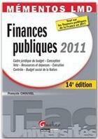 Couverture du livre « Finances publiques (édition 2011) » de Francois Chouvel aux éditions Gualino