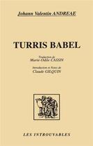 Couverture du livre « TURRIS BABEL » de Johann Valentin Andreae aux éditions L'harmattan