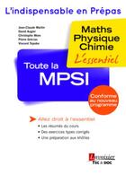 Couverture du livre « Toute la MPSI » de  aux éditions Tec Et Doc