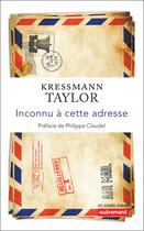 Couverture du livre « Inconnu à cette adresse » de Kathrine Kressmann Taylor aux éditions Autrement