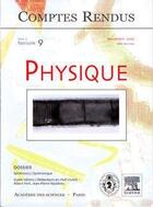 Couverture du livre « Comptes rendus academie des sciences physique tome 6 fasc 9 novembre 2005 spintronics spintronique » de Fert aux éditions Lavoisier Diff