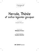 Couverture du livre « Hercule, thesee et autres legendes grecques le fichier » de Daniel Royo aux éditions Sedrap