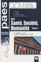 Couverture du livre « QCM PAES santé, société, humanité t.2 » de R. Guitton aux éditions Vernazobres Grego