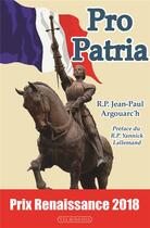 Couverture du livre « Pro patria » de Jean-Paul Argouarc'H aux éditions Via Romana