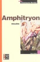 Couverture du livre « Amphitryon » de Moliere/Mourad aux éditions Bordas