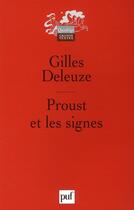 Couverture du livre « Proust et les signes (4e édition) » de Gilles Deleuze aux éditions Puf