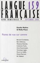 Couverture du livre « Langue francaise n 159 (3/2008) points de vue sur comme » de  aux éditions Armand Colin