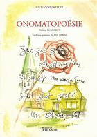 Couverture du livre « Onomatopoésie » de Giovanni Dotoli et Alain Beral aux éditions Nouvel Athanor