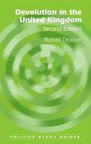 Couverture du livre « Devolution in the United Kingdom » de Deacon Russell aux éditions Edinburgh University Press