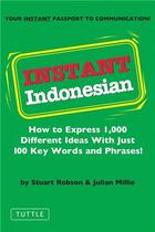 Couverture du livre « Instant indonesian » de Robson Stuart aux éditions Tuttle