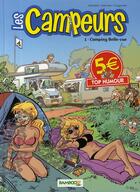 Couverture du livre « Les campeurs T.1 ; camping Belle-vue » de Eric Maltaite et Veerle Swinnen et Dugomier aux éditions Bamboo