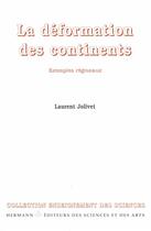 Couverture du livre « La déformation des continents » de Laurent Jolivet aux éditions Hermann