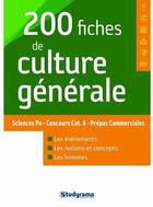 Couverture du livre « 200 fiches de culture générale (2e édition) » de Benoit Berthou aux éditions Studyrama