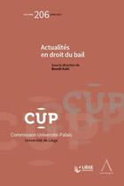 Couverture du livre « Actualités en droit du bail » de Benoit Kohl et Collectif aux éditions Anthemis