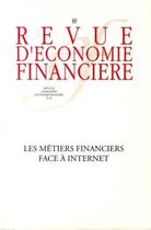 Couverture du livre « Les métiers financiers face à internet » de  aux éditions Association D'economie Financiere