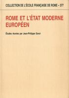 Couverture du livre « Rome et l'état moderne européen » de  aux éditions Ecole Francaise De Rome