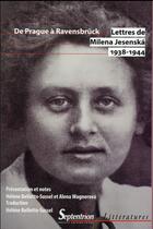 Couverture du livre « Lettres, 1938-1944 ; de Prague à Ravensbrück » de Milena Jesenska aux éditions Pu Du Septentrion