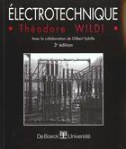 Couverture du livre « Electrotechnique » de Wildi aux éditions De Boeck