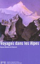 Couverture du livre « Voyages dans les alpes » de Saussure H-B. aux éditions Georg