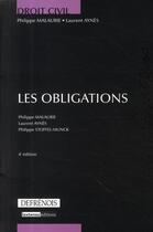 Couverture du livre « Les obligations (4e édition) » de Malaurie/Aynes/Stoff aux éditions Lgdj