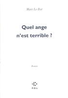 Couverture du livre « Quel ange n'est terrible » de Marc Bot aux éditions P.o.l