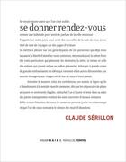 Couverture du livre « Se donner rendez-vous » de Claude Serillon aux éditions Atelier Baie