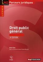 Couverture du livre « Droit public général (4e édition) » de Robert Etien aux éditions Foucher