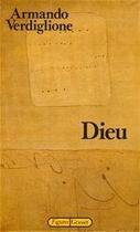 Couverture du livre « Dieu » de Armando Verdiglione aux éditions Grasset Et Fasquelle