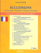 Couverture du livre « Successions 17 Eme Edition » de Christian Taithe aux éditions Delmas