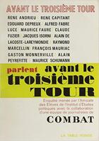 Couverture du livre « Avant le troisieme tour » de  aux éditions Table Ronde