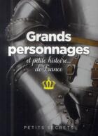 Couverture du livre « Les grands personnages c est toute une histoire de france » de Renee Grimaud aux éditions Prat Prisma