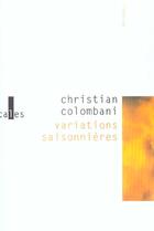 Couverture du livre « Variations saisonnieres » de Christian Colombani aux éditions Verticales