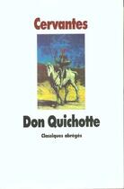 Couverture du livre « Don quichotte » de Cervantes Saavedra M aux éditions Ecole Des Loisirs