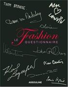 Couverture du livre « Fashion questionnaire » de Mickael Specter aux éditions Assouline