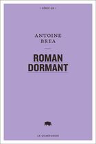 Couverture du livre « Roman dormant » de Antoine Brea aux éditions Le Quartanier