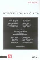 Couverture du livre « Portraits-souvenirs de cinéma » de Noel Simsolo aux éditions Hors Commerce
