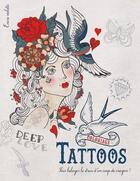 Couverture du livre « Coloriage tattoos » de  aux éditions Encre Violette