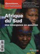 Couverture du livre « Revue questions internationales n.71 ; l'Afrique du Sud » de Revue Questions Internationales aux éditions Documentation Francaise