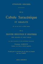 Couverture du livre « De la cabale saracenique et ismaelite » de Kircher Athanase aux éditions Lulu